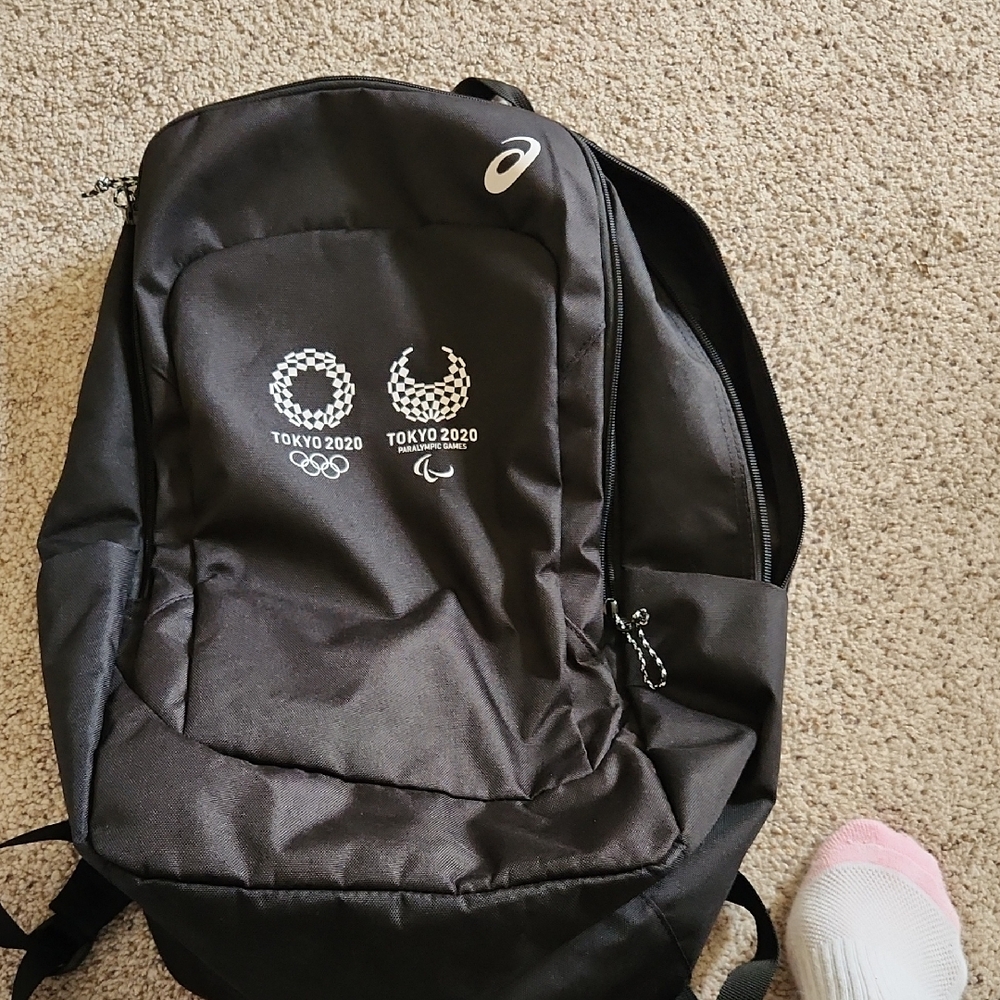 Asics Black Backpack with Tokyo 2020 Design